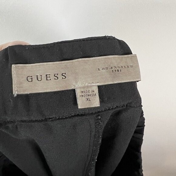 Guess Women's Size XL Dress‎ Pants Straight Pants  Black Pull On Solid Workwear - Picture 8 of 11